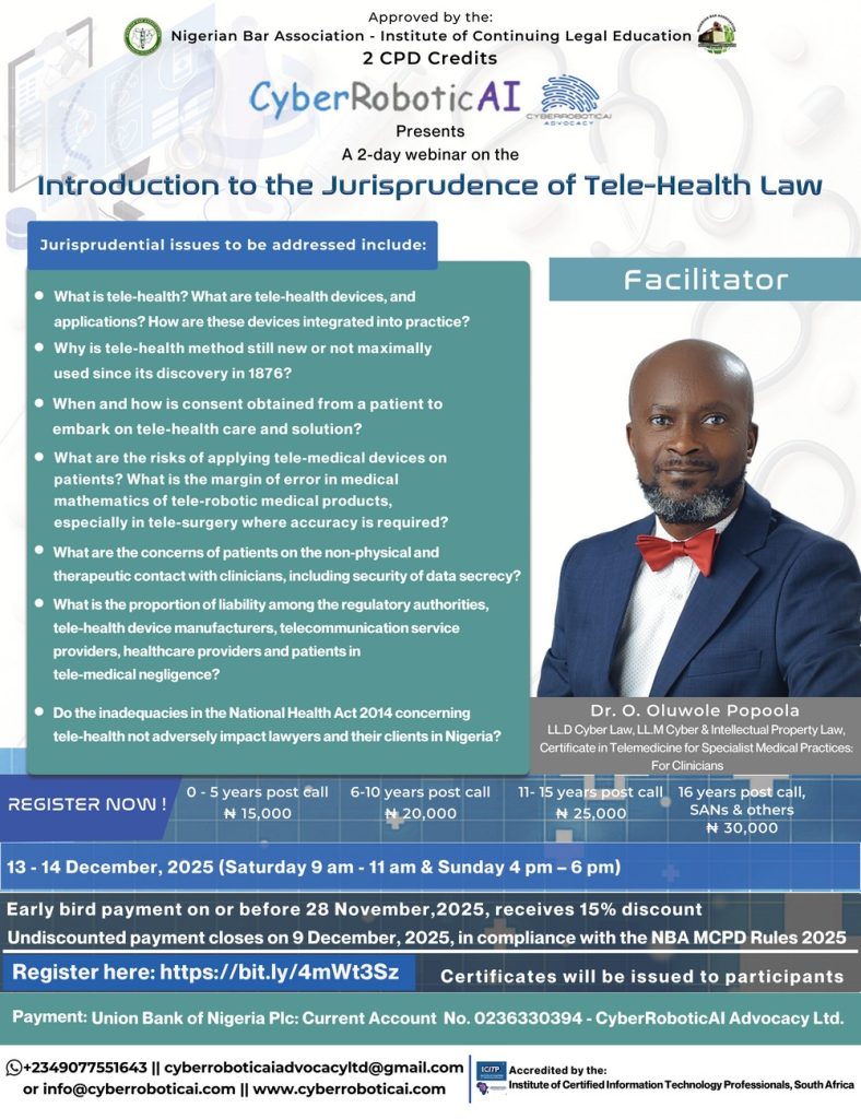 Introduction to the Jurisprudence of Tele-Health Law